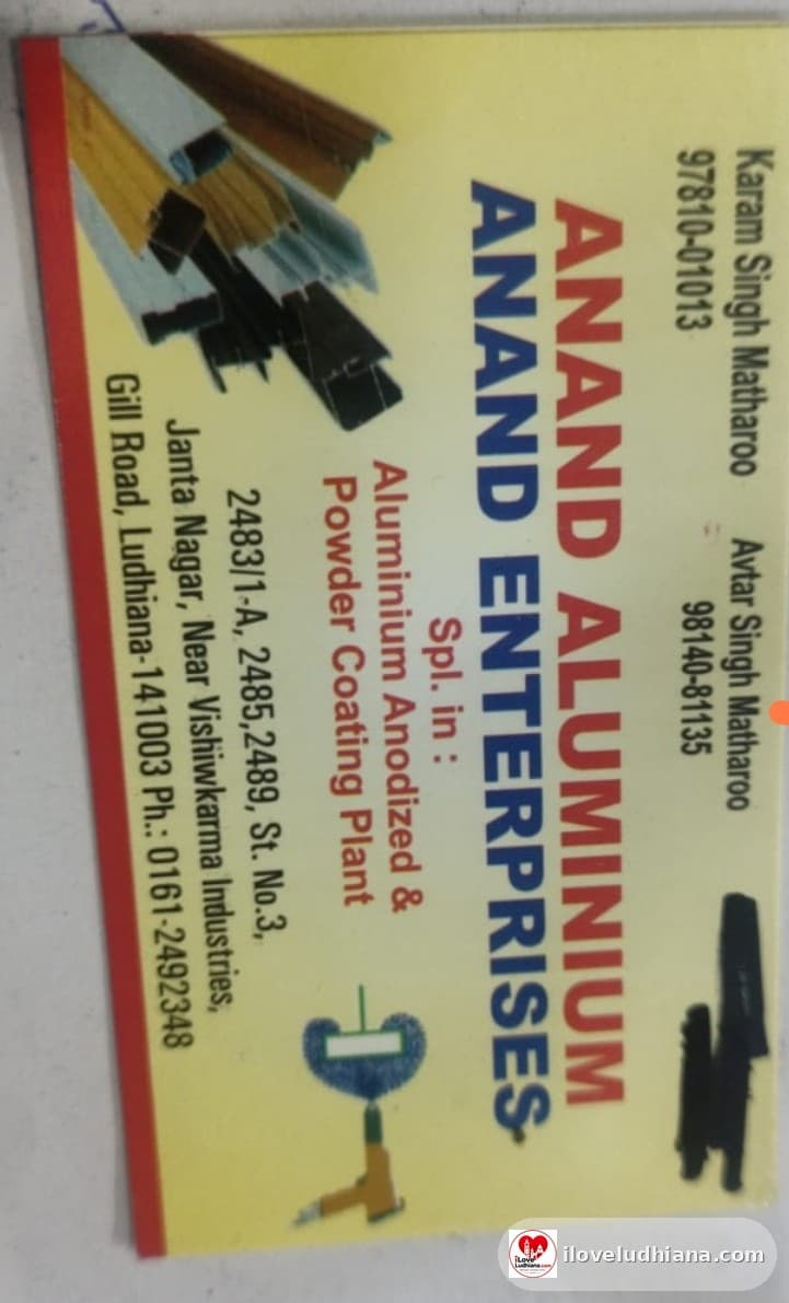 Anand Aluminium in Janta Nagar