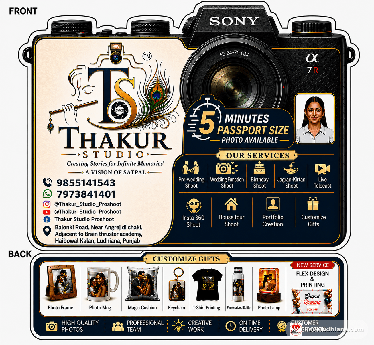 Thakur Studio - Professional Shoot & Customised Gifts in Haibowal