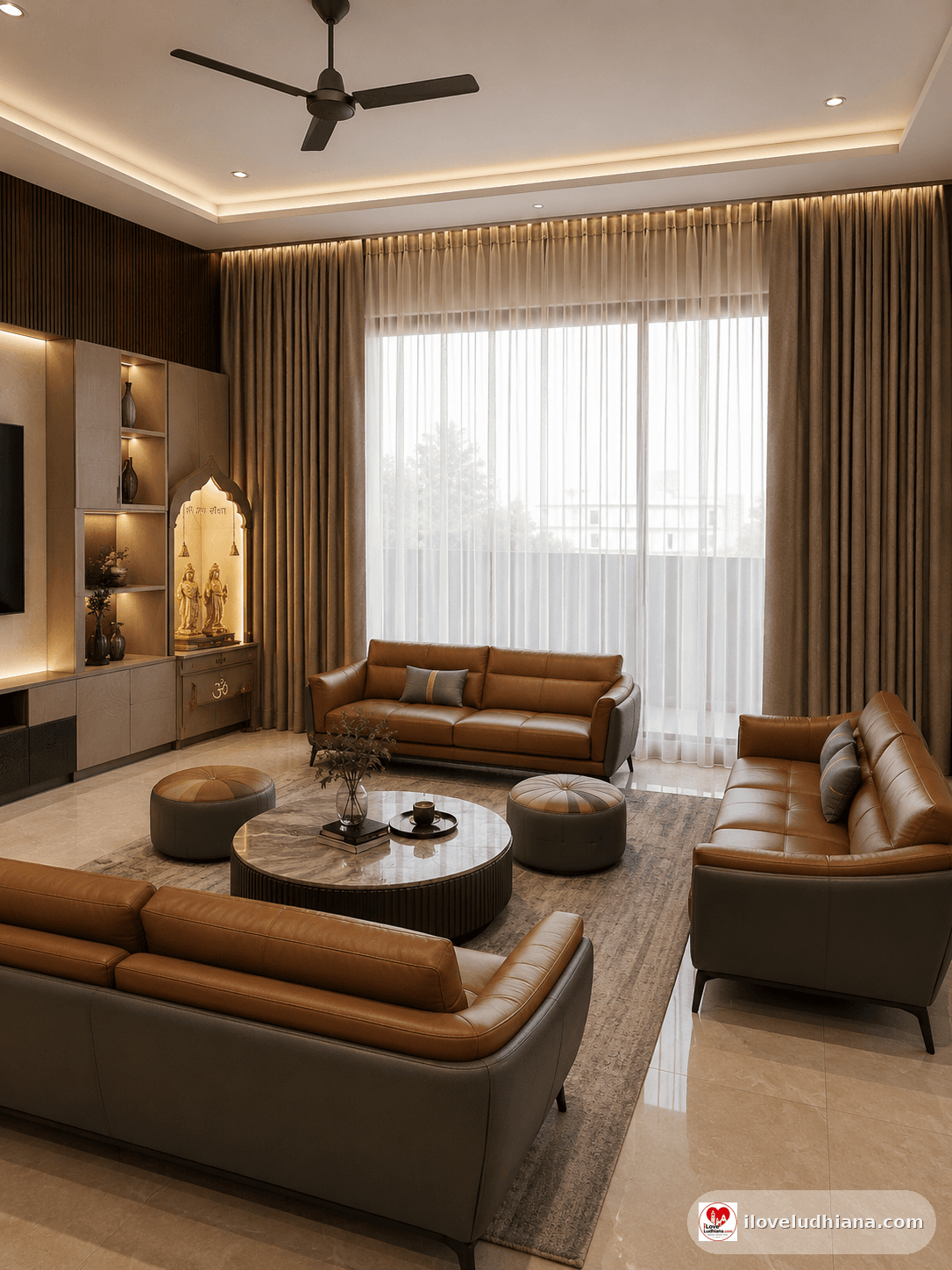 Sofa & Curtains