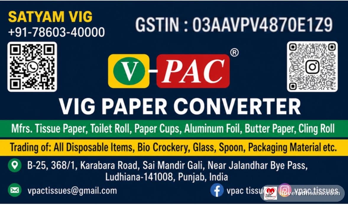 V-PAC NAPKINS AND DISPOSABLE CROCKERY MANUFACTURERS
